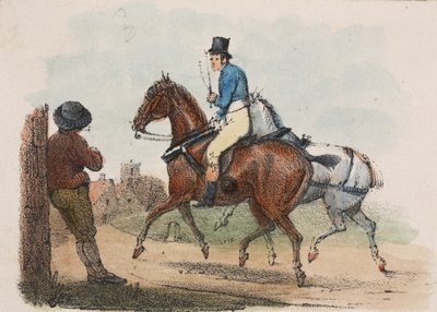 A Horse Rider by English School